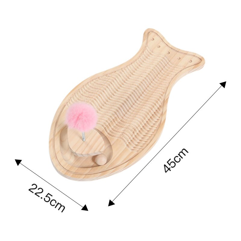 Solid Wood Cat Scratcher Does Not Debris Cat Scratching Board Interactive Kitten Scraper Board Toy Funny Cats Toys