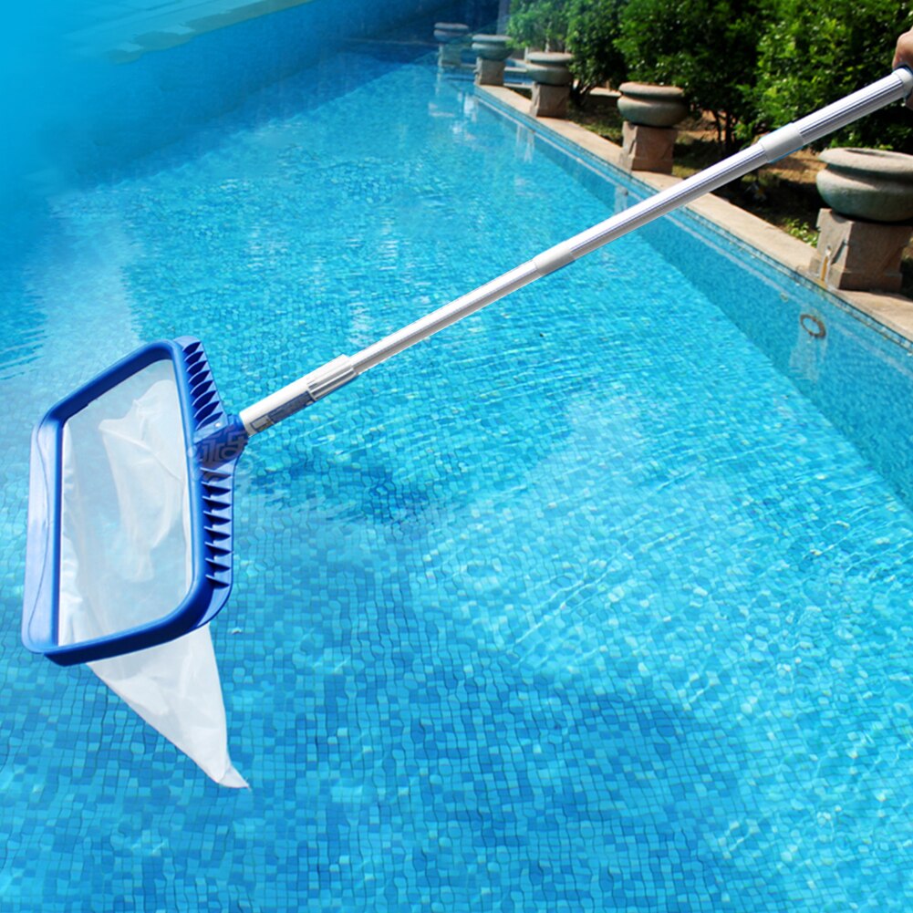 Portable Aluminum Alloy Telescopic Handle Stick for Brushes Salvage Net Swimming Pool Cleaning Tool