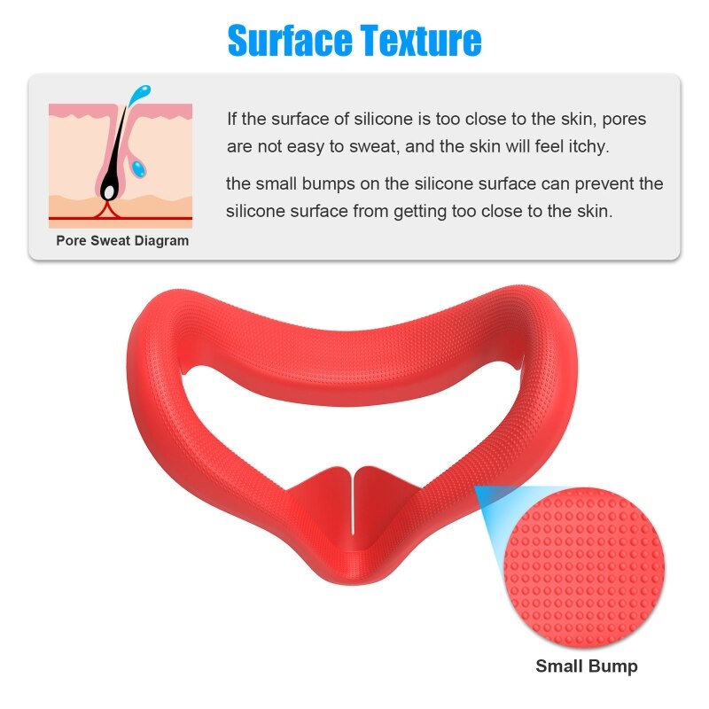 for oculus Quest 2 VR Headset Soft Silicone Eye Mask Cover Pad Eye Cover Q39D