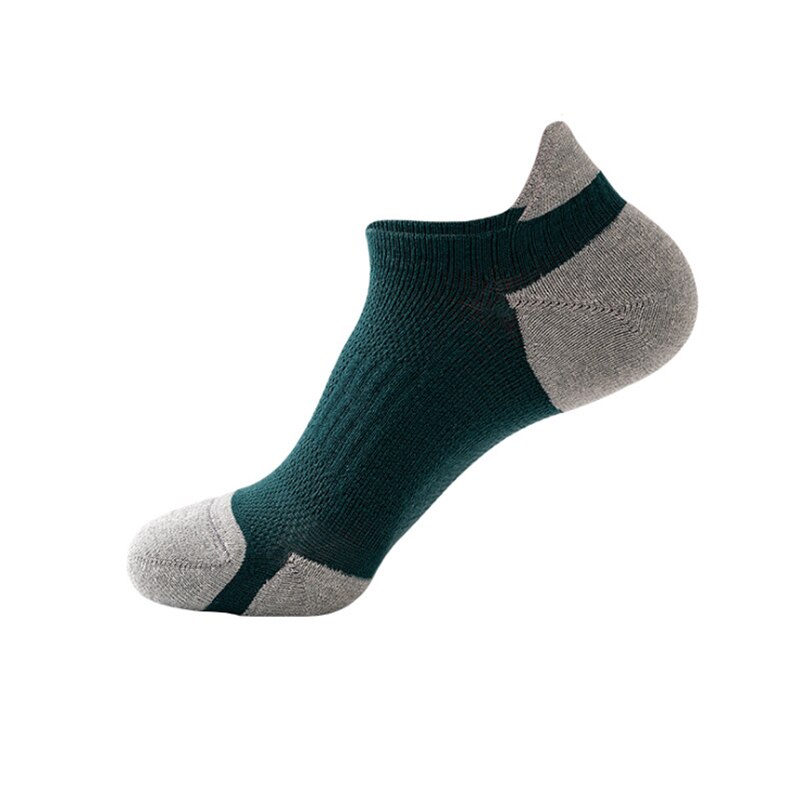 Calcetines de compresion para hombre, Mulaya, Color sólido, deportivos, baloncesto, correr, fútbol, exteriores, transpirables, antideslizantes, cómodos: Green Gray