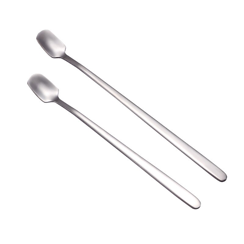 Stainless Steel Ice Spoon Dessert Spoons Korean Top Grade Coffee Stirring Spoon For Dinnerware