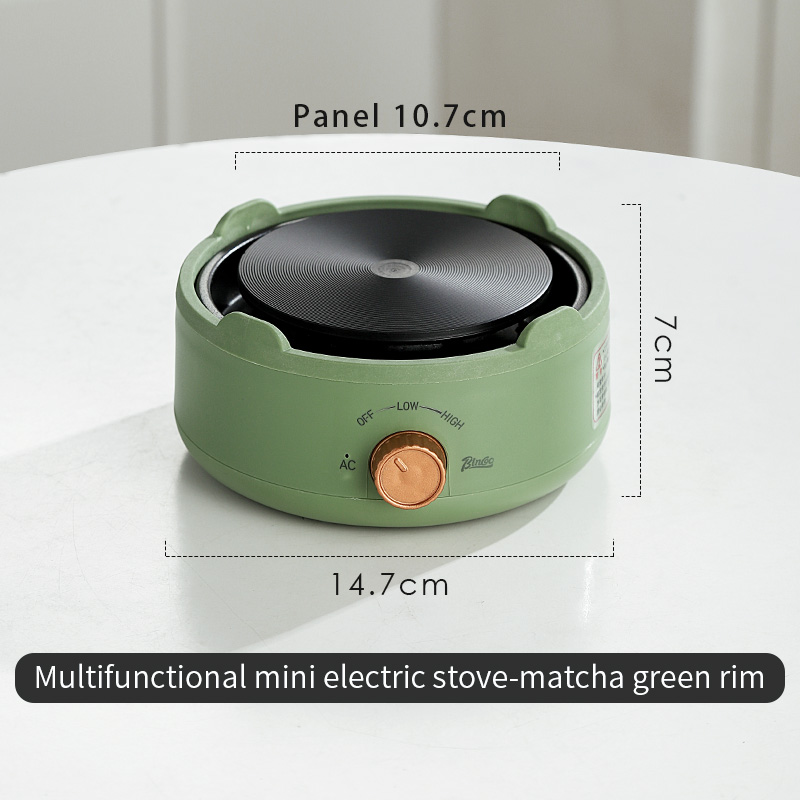BINCOO 220V Electric Mini Coffee Heater Milk Tea Mocha Heating Stove Plate Multifunctional Cooking Pot Oven Furnace Cooker: Gold