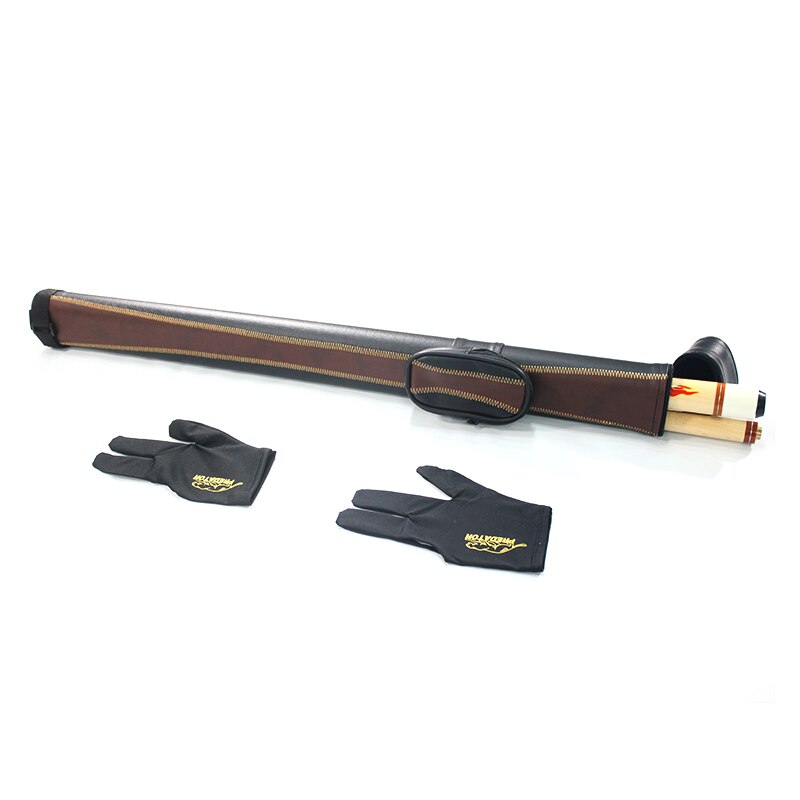 Economic 1 piece pool cue+1 piece cue case+ billiard gloves for