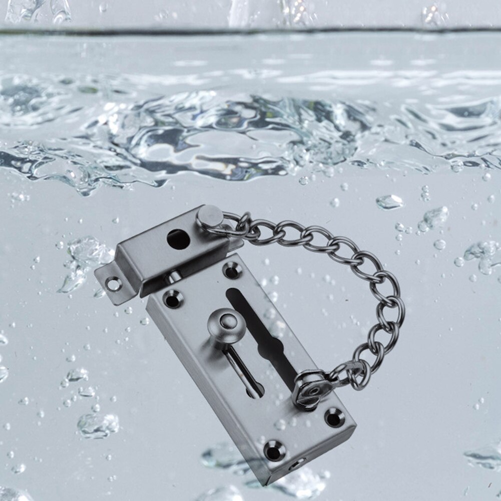 Modern Barn Anti Theft Easy Install Heavy Duty Slide Bolt Latch Stainless Steel Garage Gate Door Chain Lock Safety Multifunction