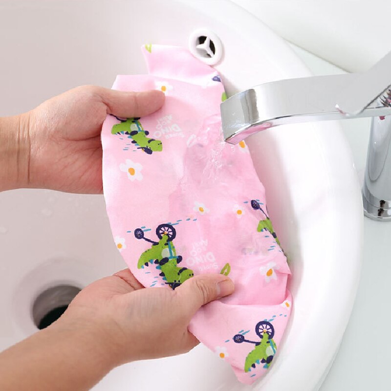 1Pair Thicken Reusable Elastic Shoe Cover Student Machine Room Print Dust Proof Feet Covers Home Indoor Antiskid Overshoes