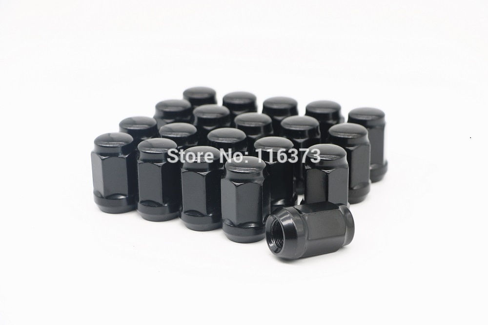 14x1.5 lug nut set of 20 pc wheel nut for Dodge Charger Durango Ram 1500 Chrome/Red/Black Acorn Bulge: black