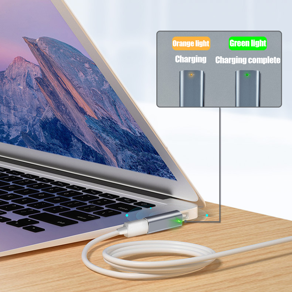 USB-Typ-C-Magnet-PD-Adapter für Apfel Magsafe 1, Magsafe 2, MacBook Profi, DC 5521, USB-C-Buchse, Schnelllade-Magnetstecker-Konverter