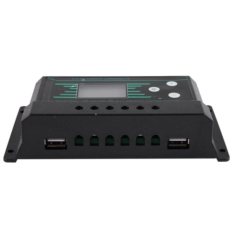 30A contrôleur de Charge solaire Pwm 12V 24V Auto avec rétro-éclairage écran Lcd 5V double Usb 30 ampères régulateur solaire chargeur Z30