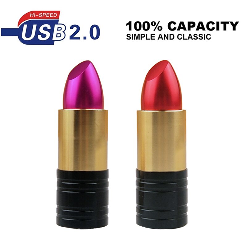 The Real 100% Capacity Silicone Funny Cartoon Pendrive Lipstick Usb 2.0 4gb 8gb 16gb 32gb Flash Drive Memory U Stick