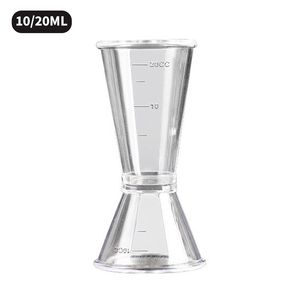10/20ml /20/40ml Cocktail Shaker Measuring Cup Kitchen Bar Tool Scale Cup Beverage Alcohol Measuring Cup Kitchen Gadget: S