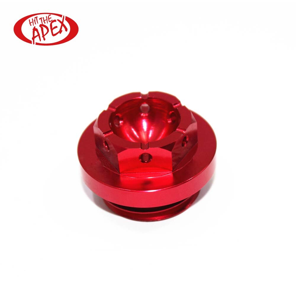robić spuszczania oleju korek spustowy śruba M27x3mm M27 * 3mm M27-3mm uniwersalny CNC silnik motocykla robić spuszczania oleju wtyczka śrubin: Czerwony
