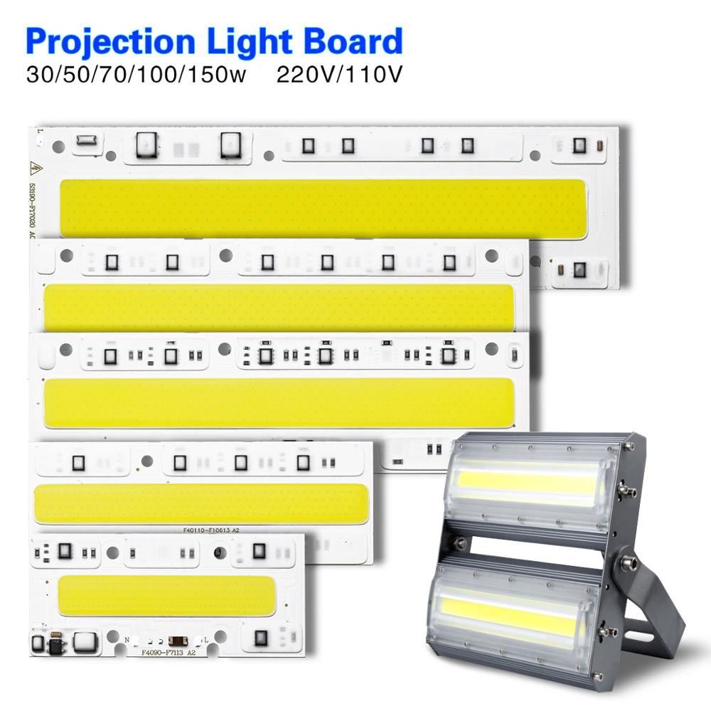 LED COB Chip 150W 100W 70W 50W 30W AC 220V 110V LED Diode Beads IP65 Smart IC DIY Spotlight Flood Light Cold White Warm White