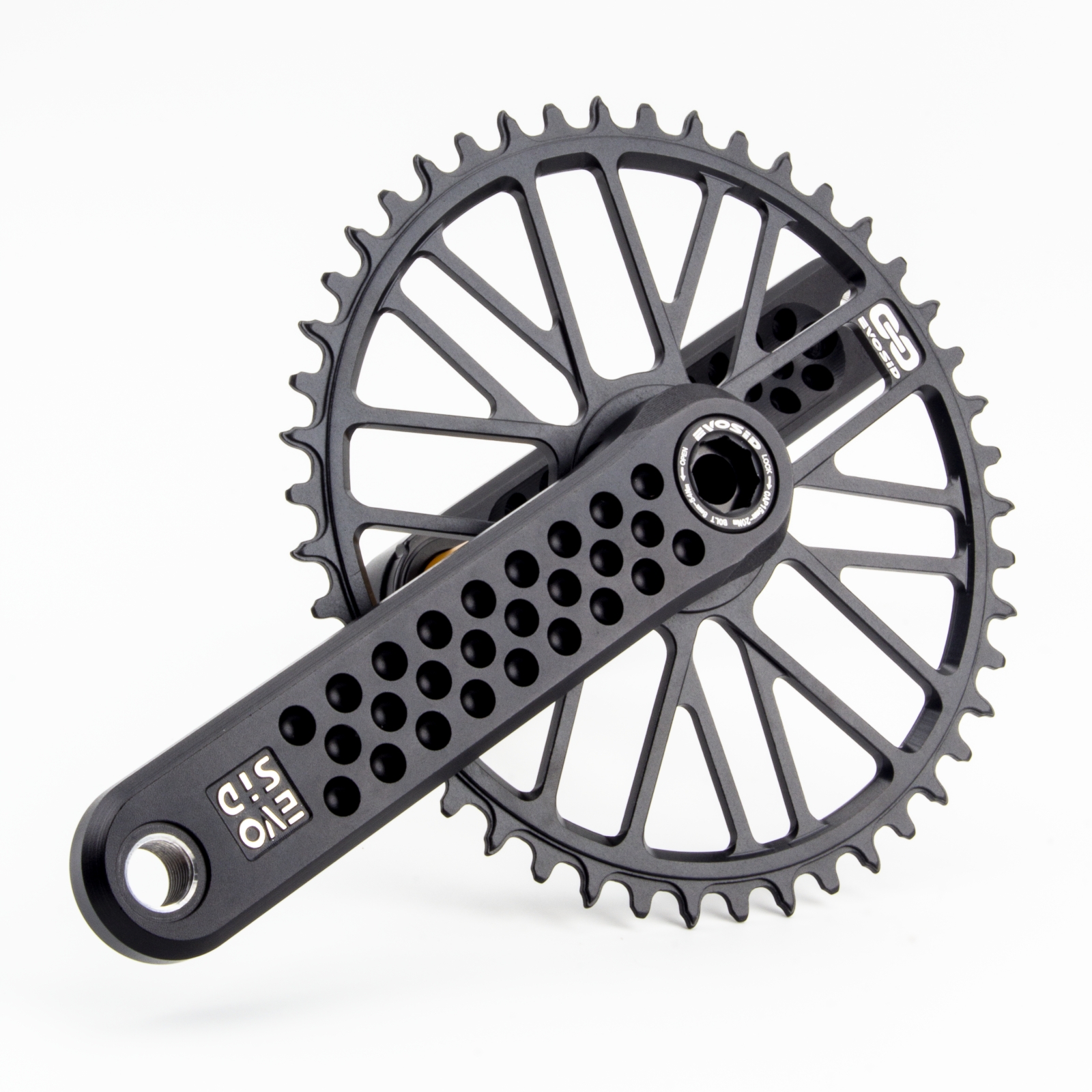 EVOSID-platos y bielas de carretera, manivela hueca de 165/170/175mm, plato integrado de 11/12 velocidades, 40/42/44/46/48/50T, manivela de bicicleta de montaje directo