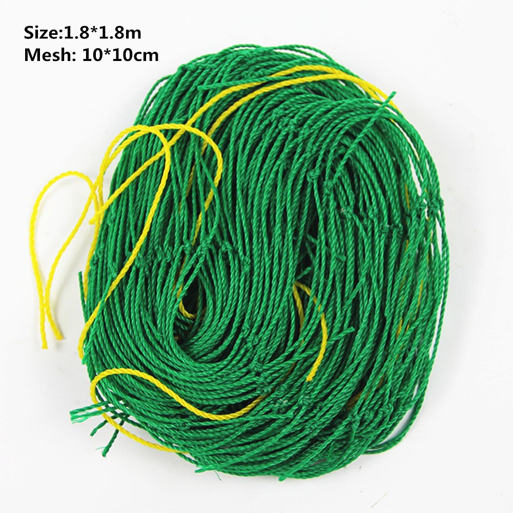 Green Garden Fence Mesh Plant Vines Climbing Net Garden Agriculture Tools Net Bird Net Greenhouse Plastic Net Stand: 1.8x1.8m 