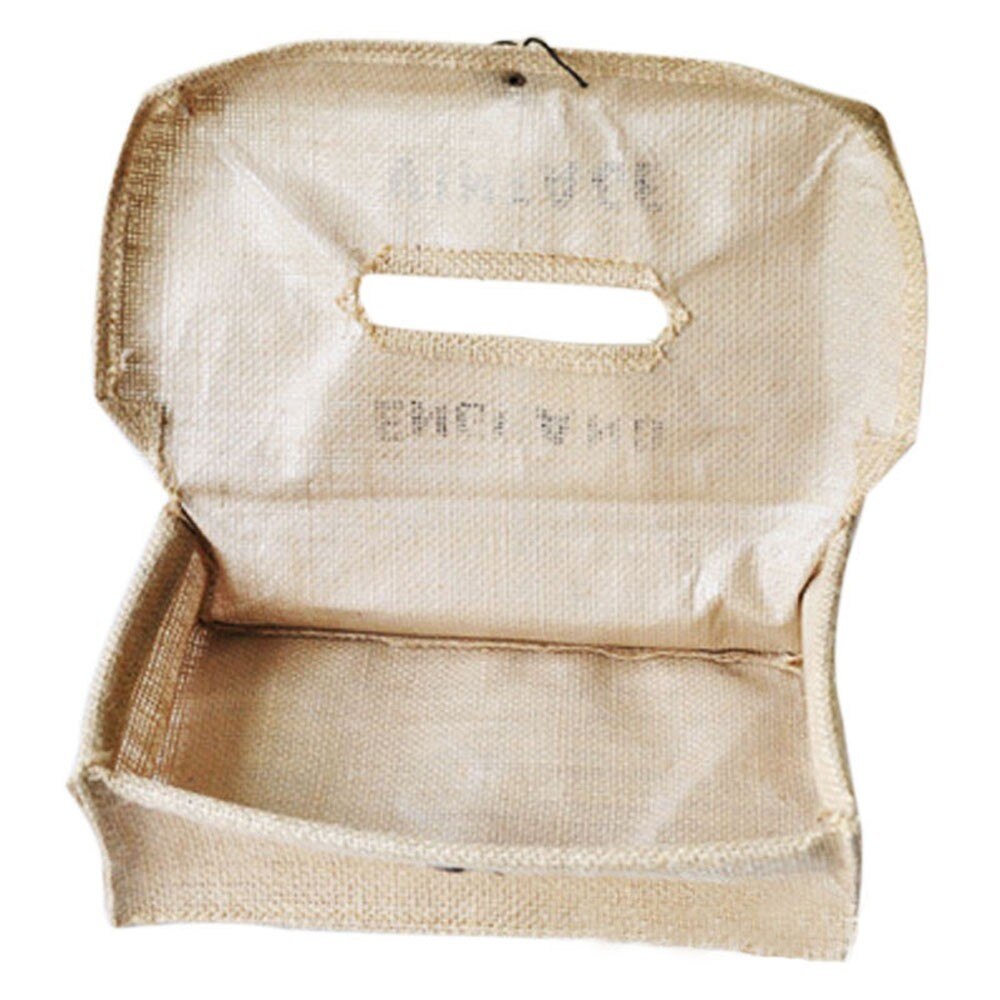 Cotton And Linen Tissue Boxes Belt Button Simple Atmospheric Tissue Box Retro Fluid Style Tissue Box Cover Paper Case Holder