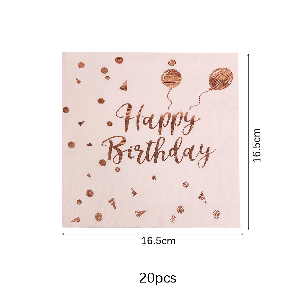 Verjaardag Wegwerp Servies Set Roze Rose Goud Witte Borden Kopjes Servetten Tafelkleed Meisje Verjaardagsfeestje Decoratie Baby Douche: violet