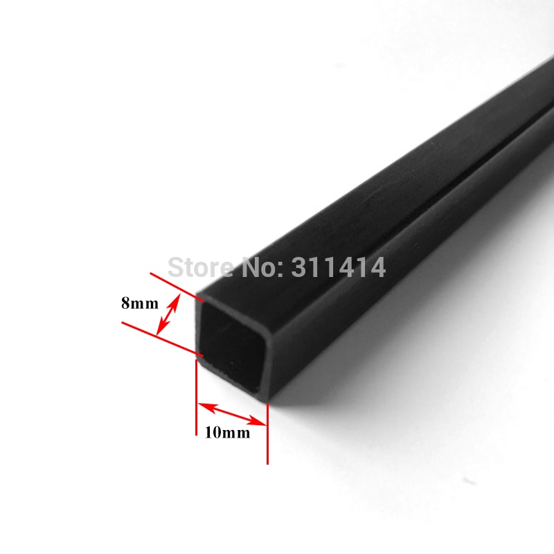 4pcs Carbon Fiber Square Tube 3mm 4mm 5mm 6mm 8mm 10mm (length 500mm) Square Tube Carbon Square Tube For Quadcopter Multicoptor