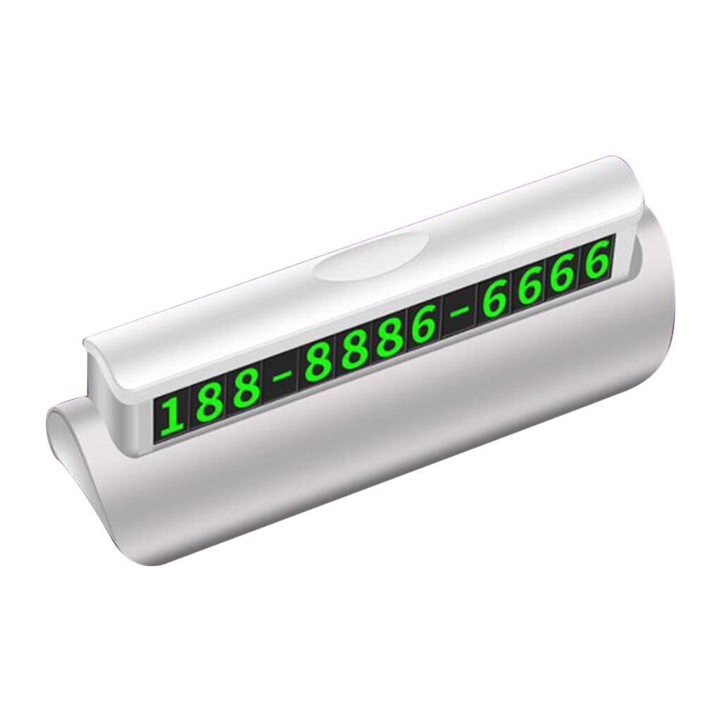 RUNDONG AUTO ACCESSORIES Universal Temporary Parking Card Magnetic Heat Resistant Stop Sign Fluorescent Automatic Phone Holder