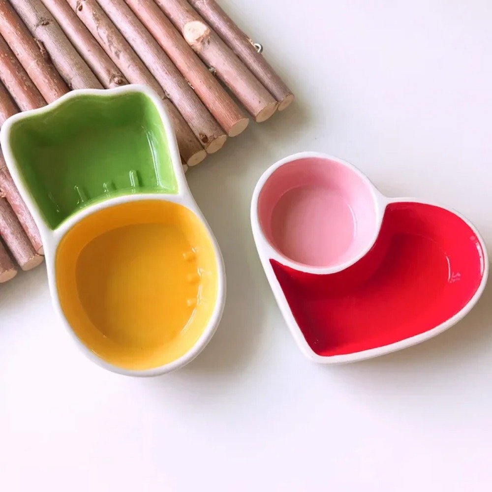 Hamsterin keraaminen syöttökuppi ruokakuppi pieneläinten vesiruoka ruokintakuppi gerbiilille chinchillalle rotta fretti siili