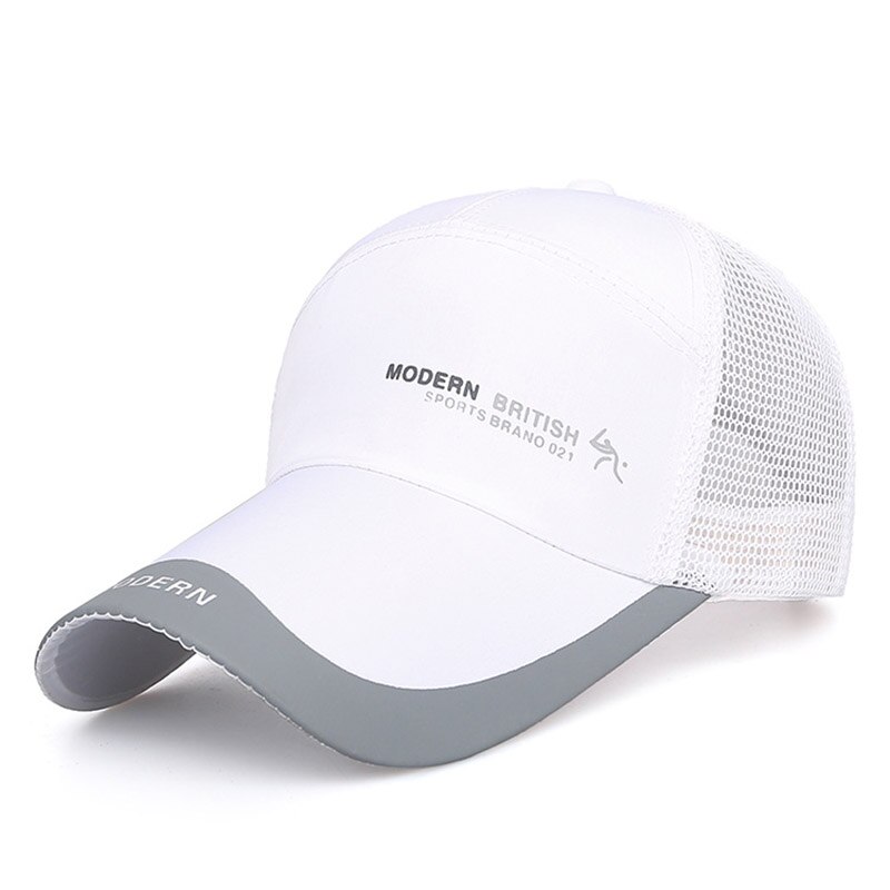 Outdoor Golf Vissen Hoeden Voor Mannen Quick Dry Waterdicht Vrouwen Mannen Baseball Caps Verstelbare Sport Zomer Zon Hoeden: 2 Mesh white