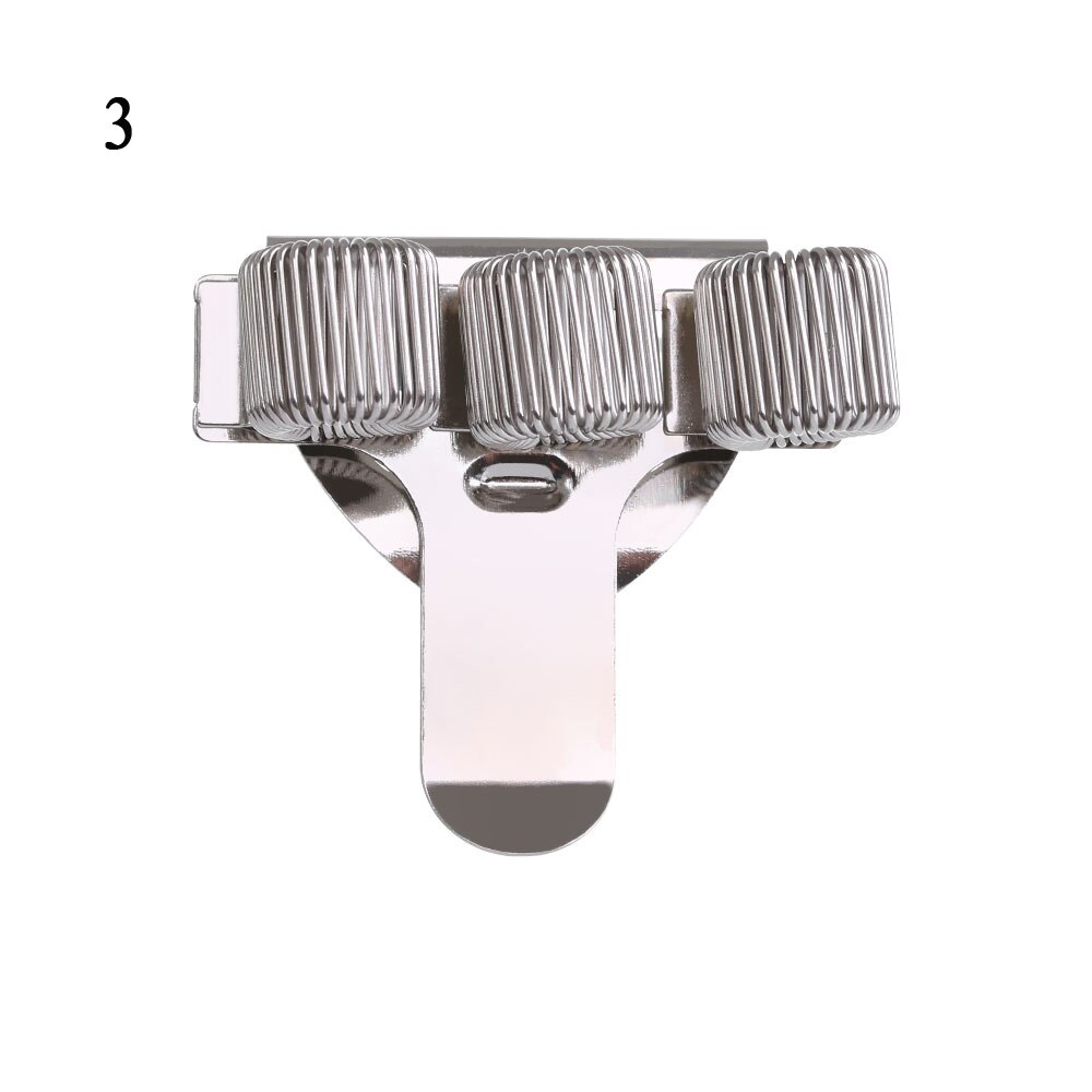 1Pc Single/Double/Triple Hole Metal Spring Pen Holder With Pocket Clip Doctors Nurse Uniform Pen Holders Office Supplies: 3