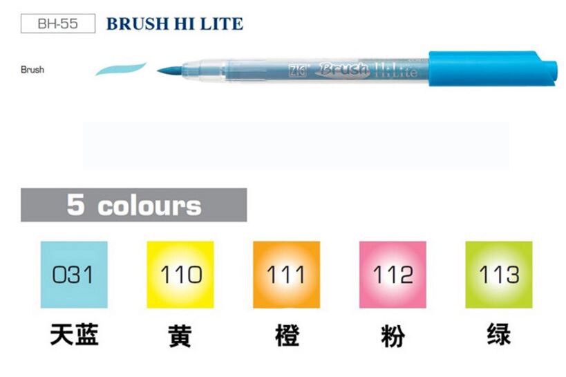 sikk kuretake penselpen highlighter hei lite japan