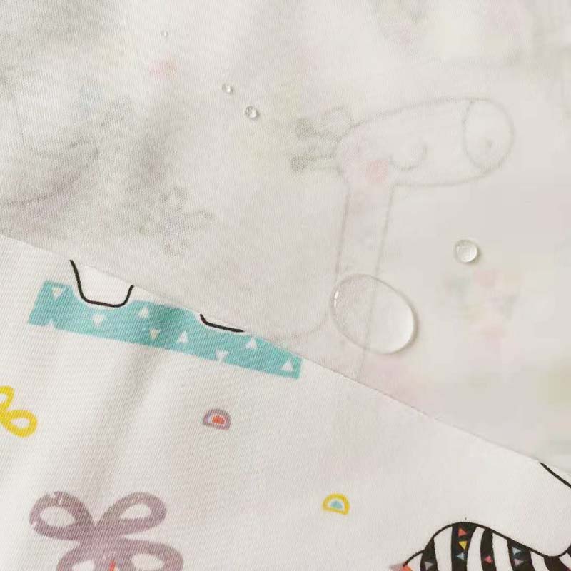 Tissu PUL en coton doux et imperméable de , avec film TPU respirant pour tapis à langer