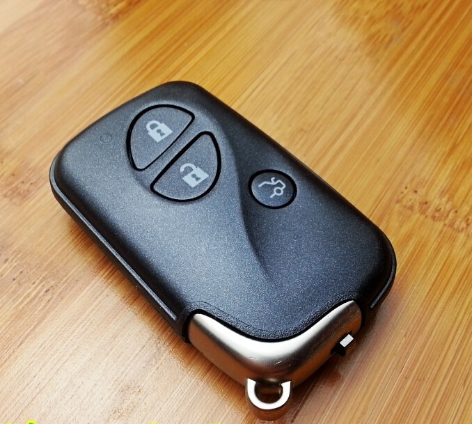3 knoppen Smart Card Afstandsbediening Sleutel Shell Case Voor Lexus IS200 ES350 ES240 LS460 Fob Klep 5 stks/partij