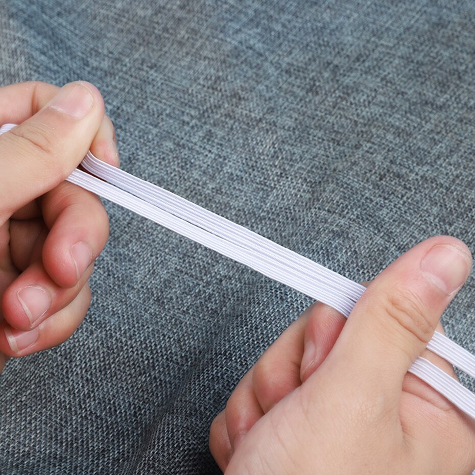 10 Yards/20 Yards 3mm Stretching Elastic Bands For Clothes Sewing White Black Rubber Band DIY Garment Accessories