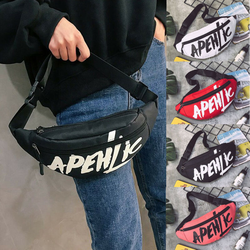 neueste Heiße unisex Taille fanny Packungen Gürtel Reisetasche Geldbörse Brust Beutel Kugel Pack Straße-Stil knapp Gedruckt taschen