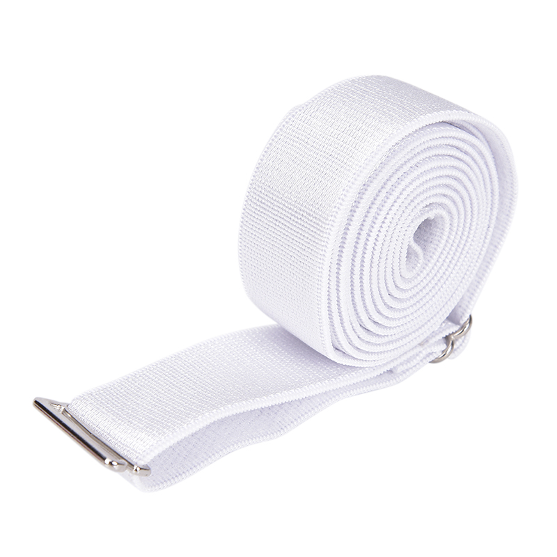 Shirt Anti-rimpel Band Shirt Jurk Holder Verstelbare Buurt Shirt Verblijf Beste Tuck Het Riem Non-slip Anti -rimpel Bandjes: WHITE