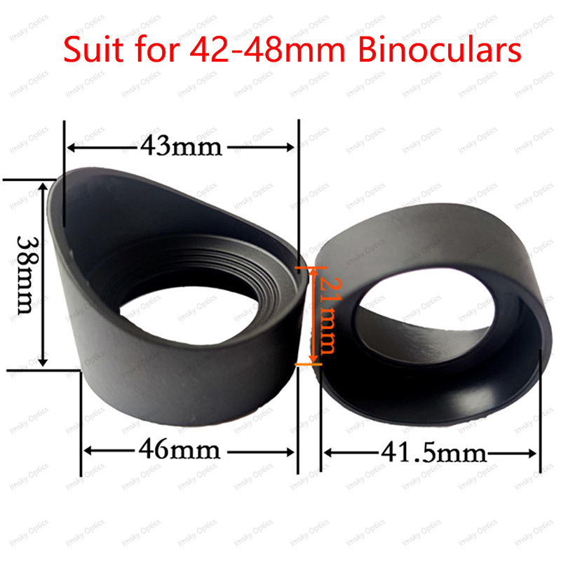 2 PCS 28-36mm Various Soft Rubber Eyepiece Eye Shields Eye Cups Guards Binoculars Microscope Telescope Night Vision Eye Cups: WHITE