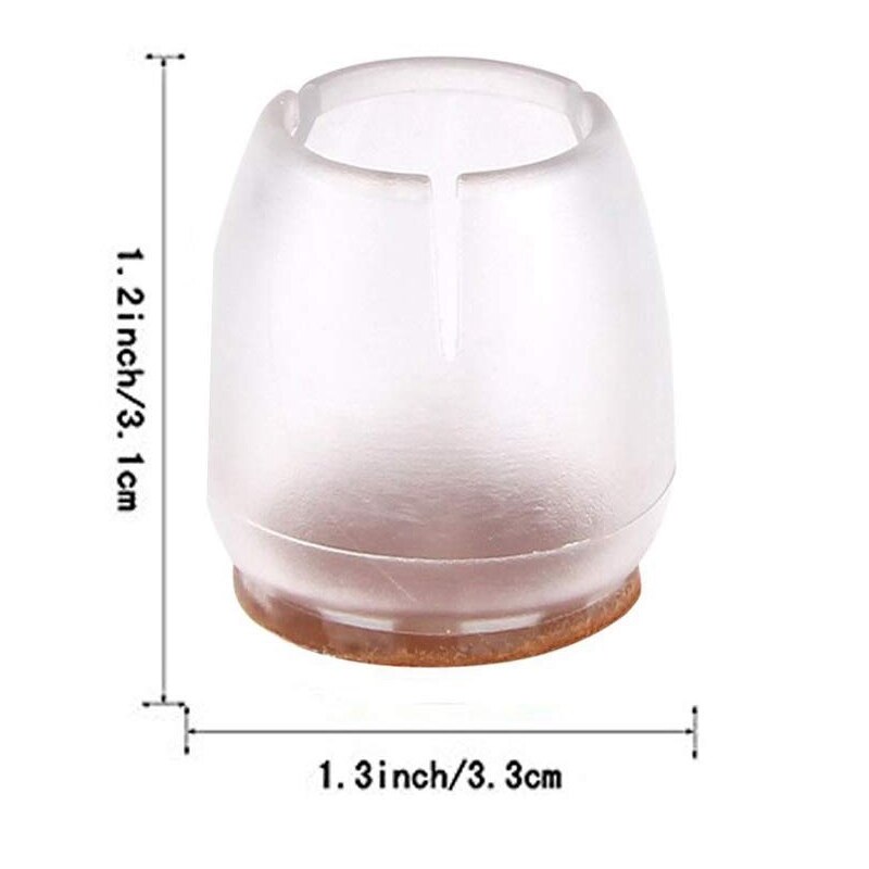 Shgo  -64- pack stoelpootdoppen siliconen vloerbeschermer ronde meubeltafelpoothoezen