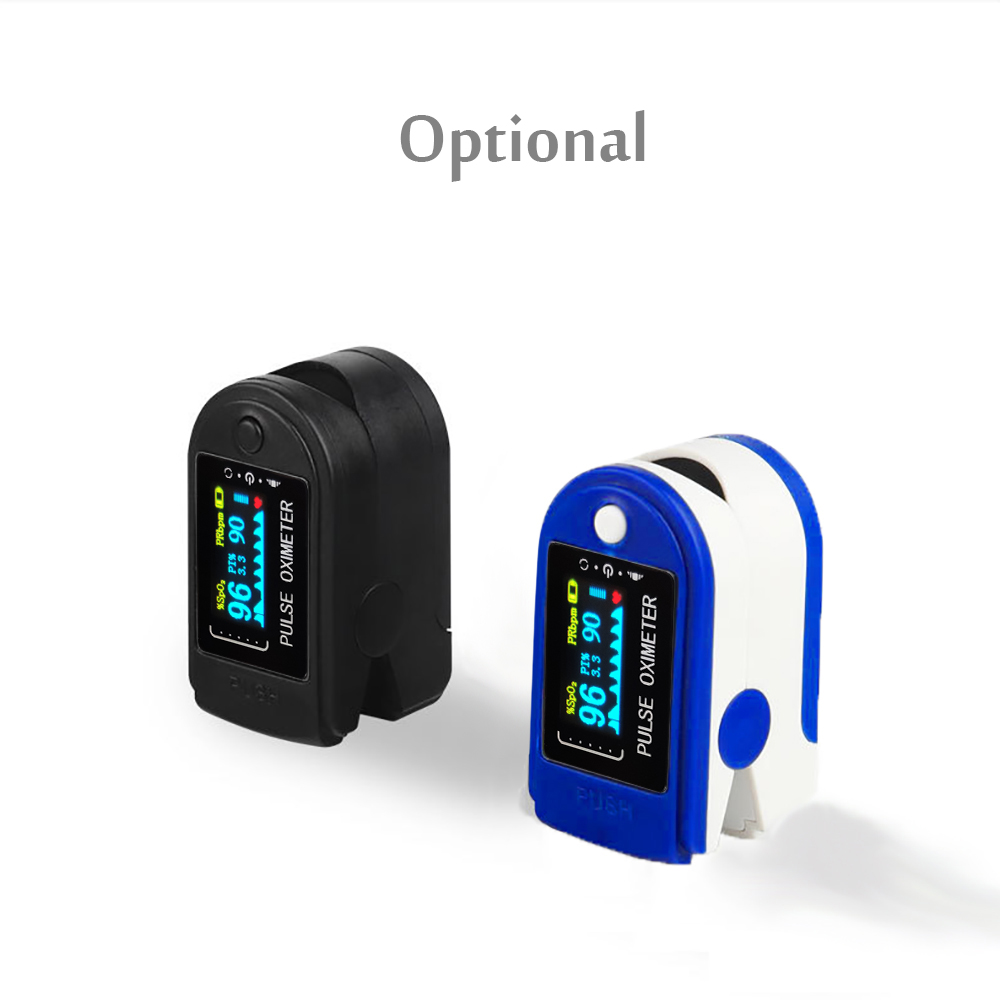 Fingertip Pulse Oximeter Blood Oxygen Saturation & Heart Rate Detection 10s Quick Measure & Auto-off SpO2 &PR Monitor for Travel