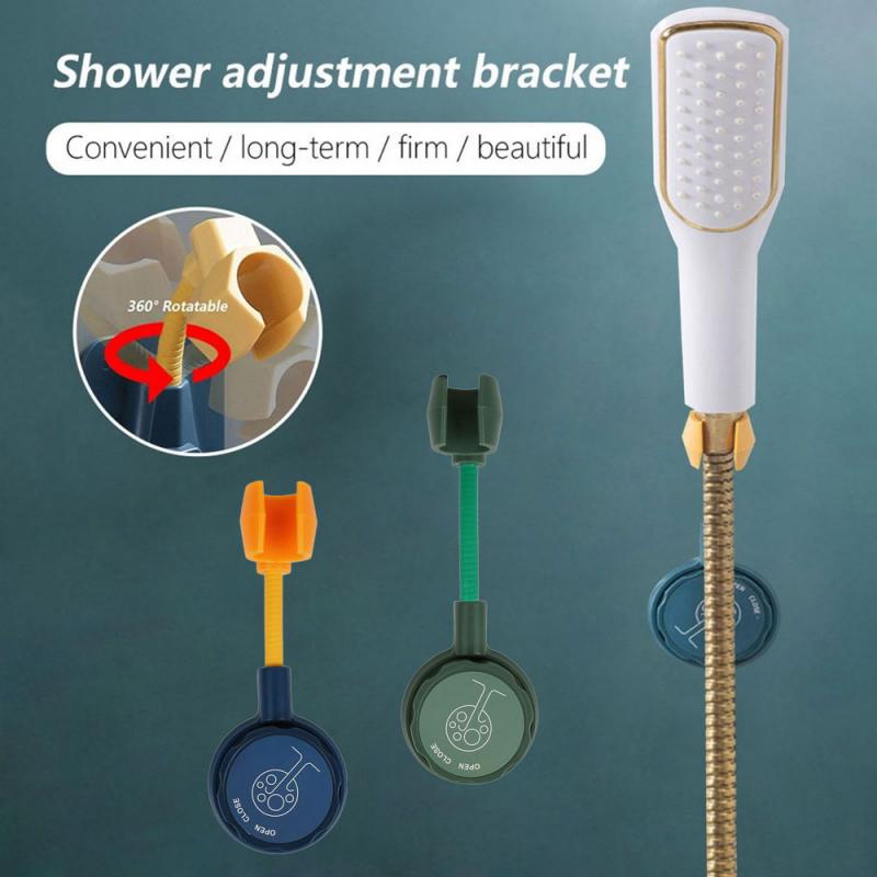 Shower Mounting Brackets Bathroom Shower Hook Adjustable Fixed Base Shower Access Free Punching Seamless Bathroom Fixture