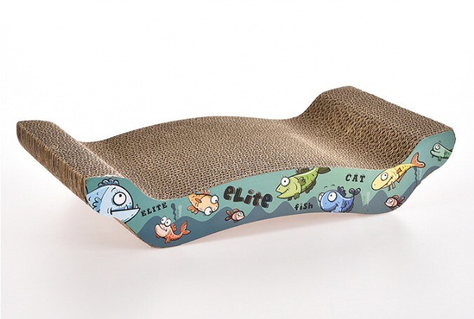 Kat Kitten Scratcher Krassen Bed Pad Board Speelgoed Mat Voor Pet Katten Game Slijpen Nagels Duurzaam Gegolfd Papier Protector: C1