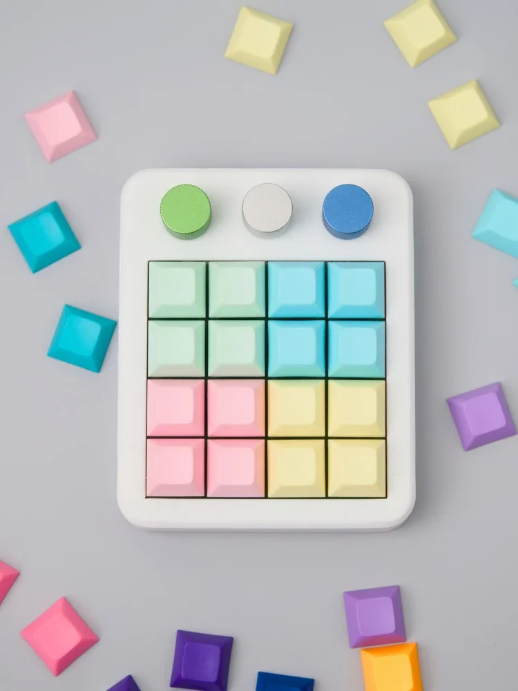 Mir  t16 numerisk tastatur brugerdefineret kablet mini-tastatur makrogenvejstastatur rgb-taster pbt-udskiftelige kontorspiltastaturer