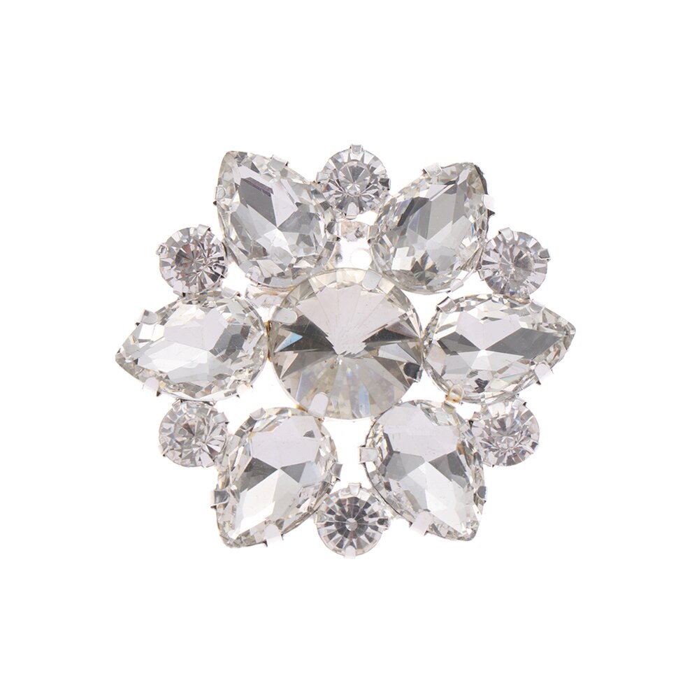 1Pc Lady Schoen Clip Schoen Decoraties Shiny Decoratieve Clip Strass Vierkante Klem Hoge Hak Charm Gesp Voor Bruiloft Vrouwen bruid: 7