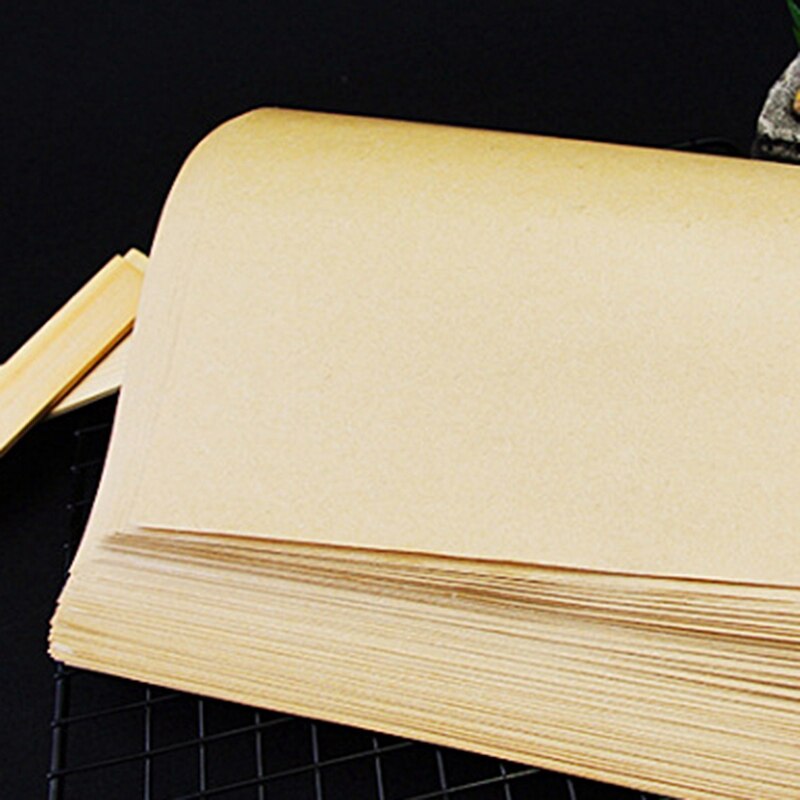 Kraft Papier Lebensmittel Klasse Fett Papier Verpackung Öl Absorbieren Wachs Papier für Kuchen Pizza Sandwich Tiefe-Gebratene schnell-Lebensmittel-28,5X29,5 CM