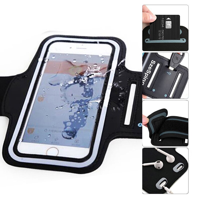 Arm Band Bag Case Voor Samsung Huawei Xiaomi Telefoon Case Running Outdoor Sport 5 &#39;&#39;5.5&#39;&#39; 6 &quot;6.5&quot; Add Uitbreiding Riem