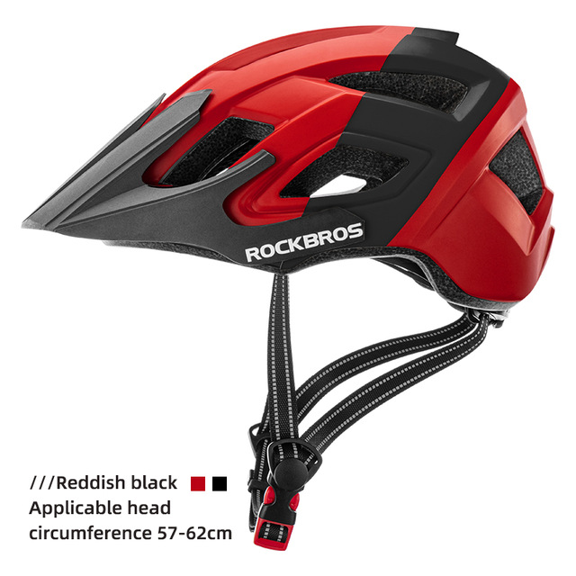 ROCKBROS Fahrrad Scheinwerfer Nacht Radfahren Helm Mit glühend Scheinwerfer Warnung Licht MTB Fahrrad Helm Wiederaufladbare Sport SafetyCap: Schokolade