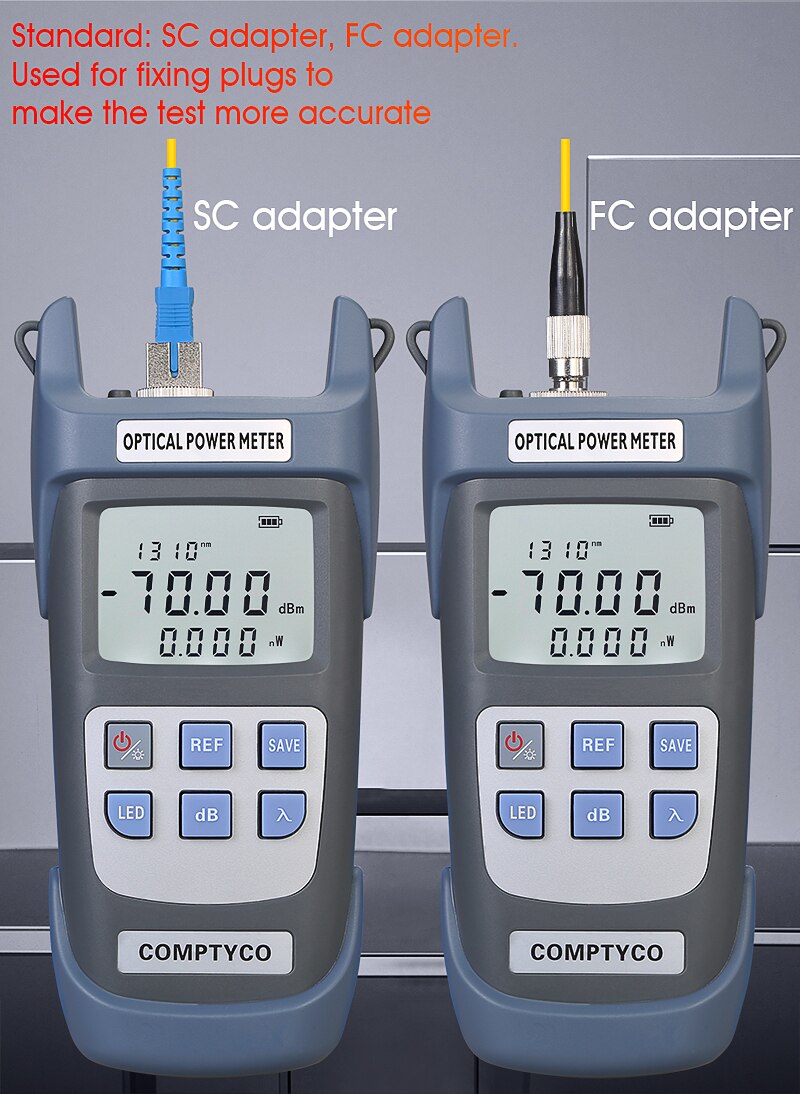 FTTH COMPTYCO Fiber Optical Power Meter AUA-G710A/G510A Fiber Optical Cable Tester -70dBm~+10dBm/ -50dBm~+26dBm SC/FC Connector