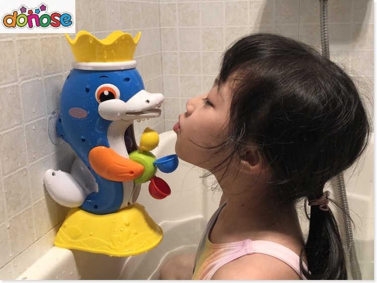 Badspeelgoed kinderen douche eend waterrad dolfijn speelgoed dieren zwemmen strand speelgoed eend knijpgeluid piepend voor baby waterspeelgoed