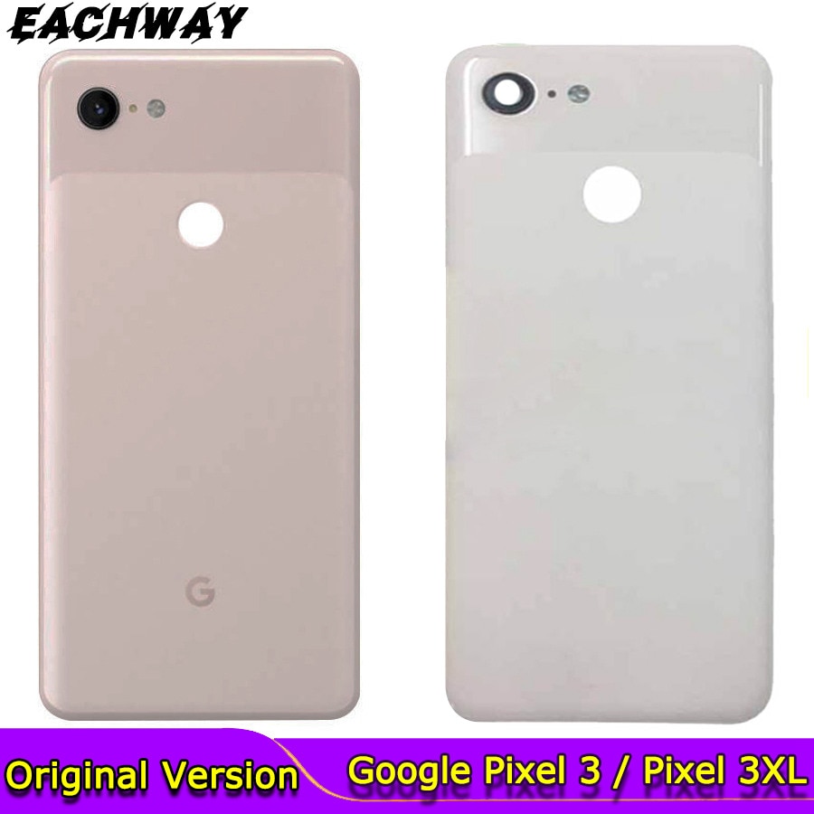 Cubierta de batería para Google Pixel 3, carcasa trasera de puerta de vidrio, carcasa trasera 3XL para HTC Google Pixel 3 XL, cubierta de batería de vidrio