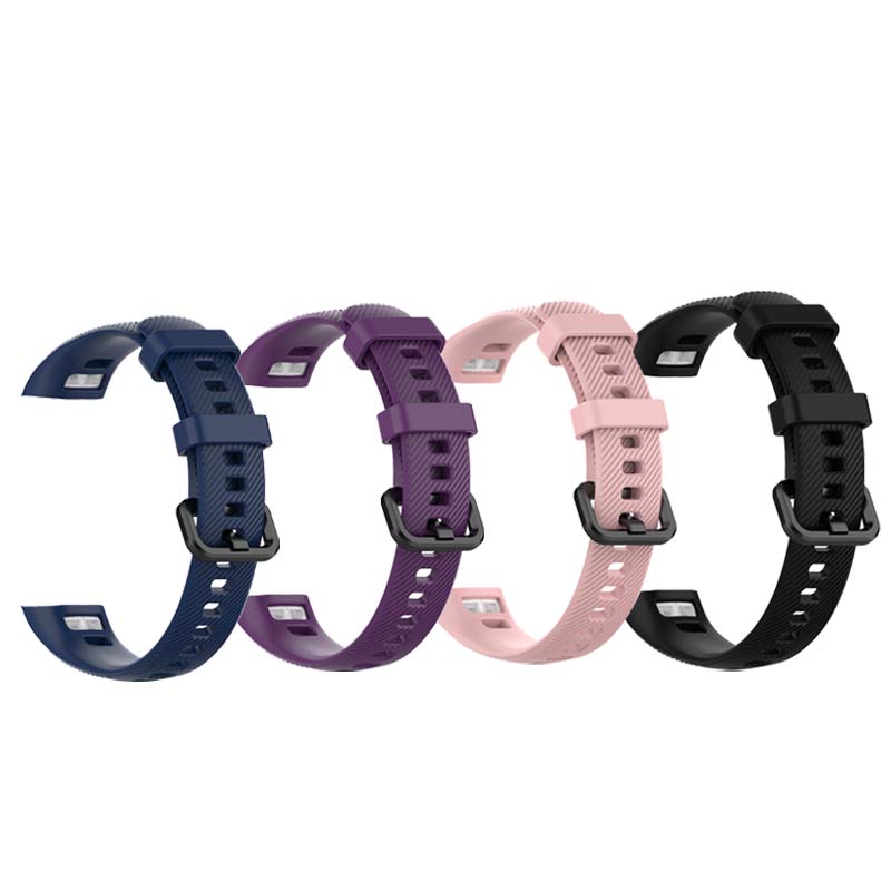 4 stuks riem voor Honor Band 5 4 polsbandjes Sport kleurrijke band siliconen vervangende armband voor Honor Band 5 slimme accessoires: Default Title