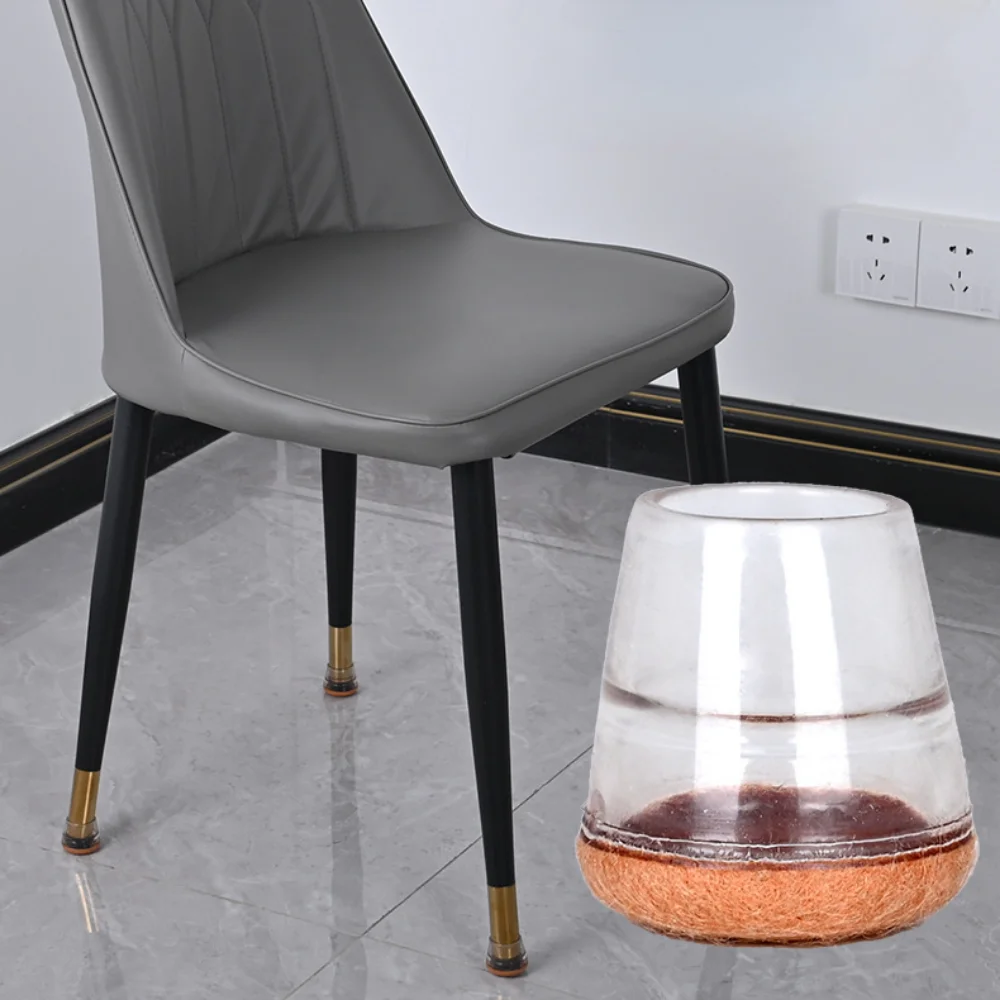 Coussinets de protection coordonnants en caoutchouc pour pieds de chaise, couvre-pieds, meubles, table, intérieur, maison, extérieur, bureau, jardin, 1/4 pièces