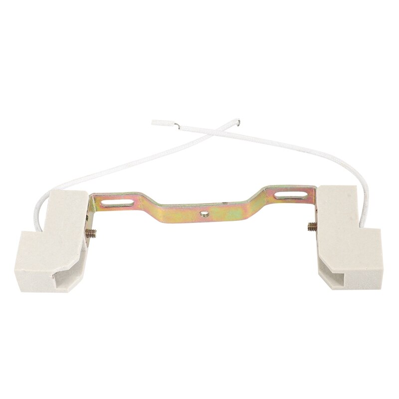 2X R7S Bulb Socket Lamp Holder Connector Metal Ceramics Handle For Flood Light, 118Mm