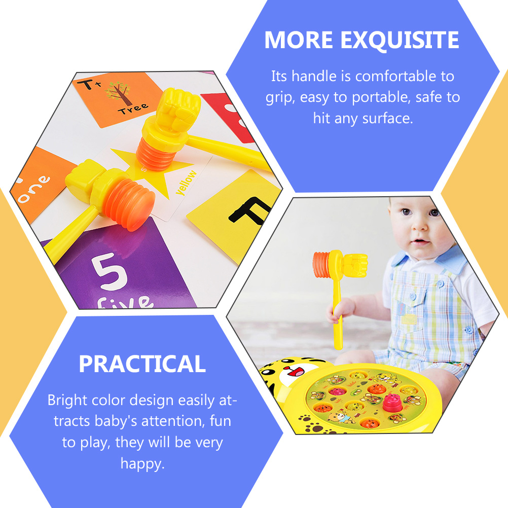 3Pcs Hammer Pounding Children Hammer Toys Plastic Educational Hammers