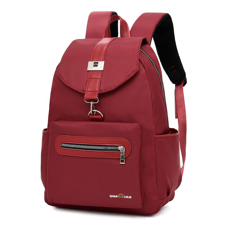 Rucksack Wasserdichte Reise Frauen Rucksack rucksäcke 15,6 Zoll Laptop Rucksack Schule Tasche Für Teenager mädchen Mochila: rot