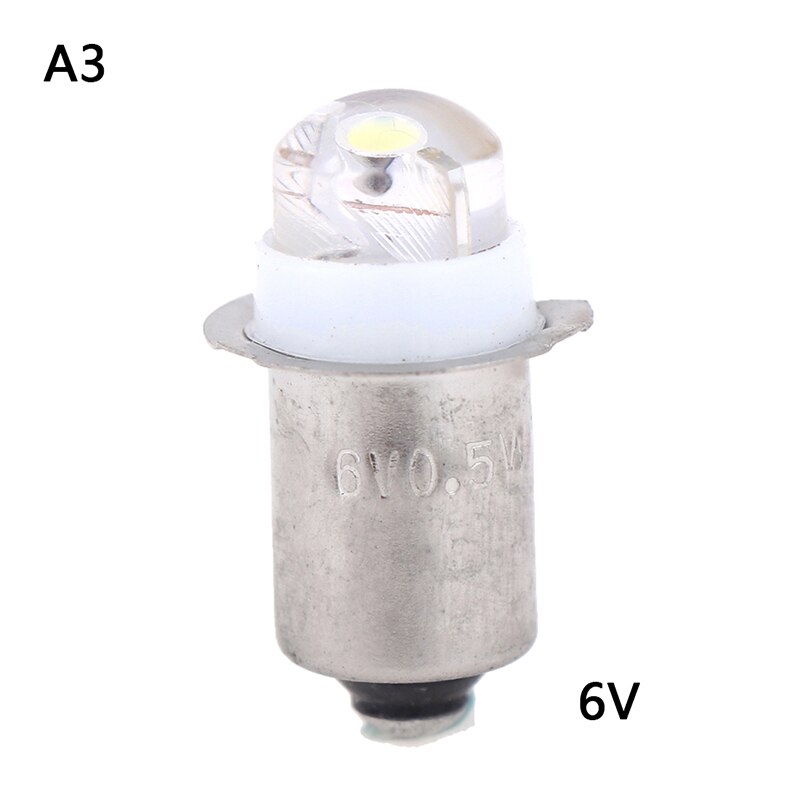 Led pære  p13.5s 0.5w arbejdslampe lommelygte fakkel lys udskiftning led pære arbejdslampe lampe 3v 4.5v 6v: 6v
